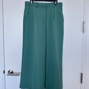 A&F Harper Tailored Premium Crepe Pant, Green,, 30S